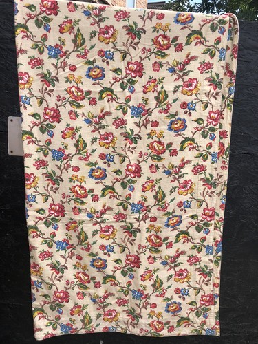 Vintage floral throw - vintage, 1950/60's