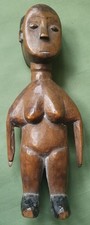 Antique African wood Ewe figure, Ghana