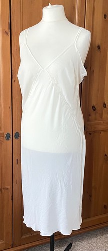 White vintage full slip - m&s,