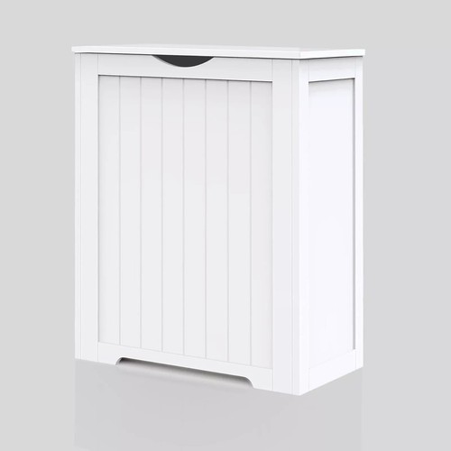 Large wooden laundry hamper - wooden,