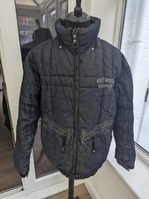 Ecko Unltd Denim Puffer Jacket Coat Size L