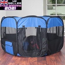 Fold away Pet Playpen XL Indoor/Outdoor Dog Kennel with Carrying Bag (K741)