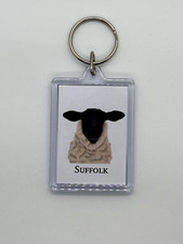 Suffolk Sheep Acrylic Keyring