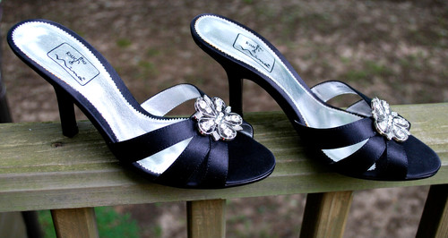 Touch nina black satin - of,