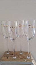4 x champagne glasses flutes bulles et champagne wedding celebration stemmed