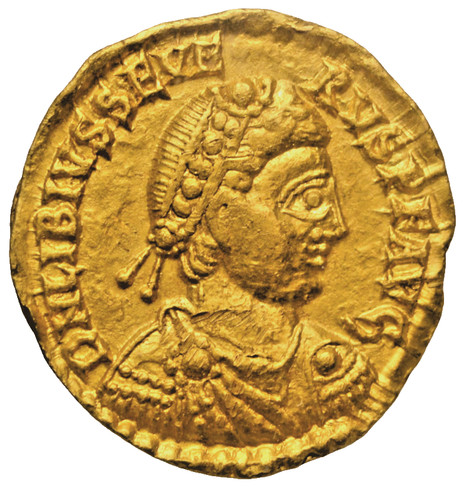 Libius severus gold solidus - libius,