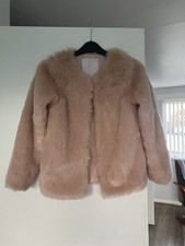 Girls Pink Faux Fur Coat Age