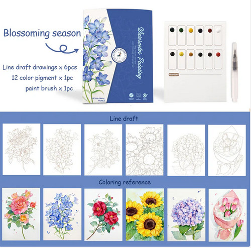 Watercolour painting diy set - watercolour,