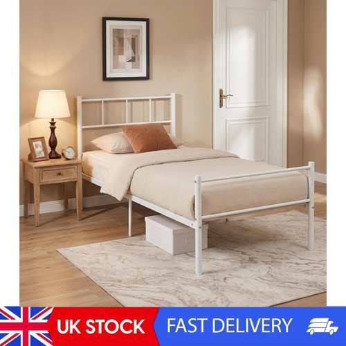 Single metal bed frame - bed, frame,