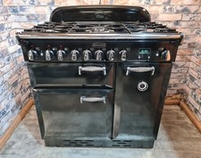 Rangemaster Elan 90 Dual Fuel Black - DELIVERY AVAILABLE