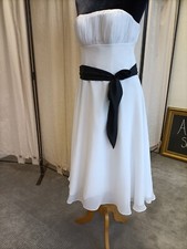 Reckless white Bridesmaid,  prom, Evening, Wedding dress vintage style size 10