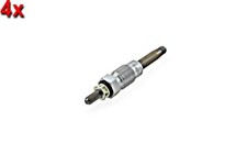 Glow Plug 4x HELLA Fits FORD
