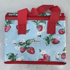 NEW Cath Kidston Mini Blue Strawberry Insulated Cool Bag Lunch Box Summer BBQ