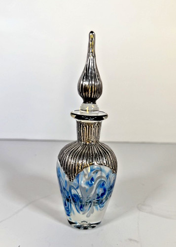 Sterling silver perfume bottle - perfume,