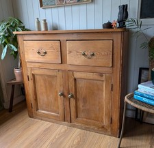 Victorian Pine Cupboard With