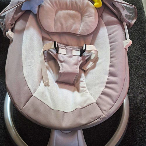 Powered baby swing with mesh - with,
