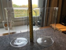 Pair of Viners 8 cup cafetiere glass beaker cups no damage 