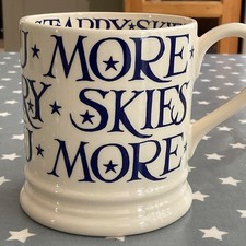 VGC Emma Bridgewater LOVE YOU MORE THAN STARRY SKIES Blue Toast 1 Pint Large Mug