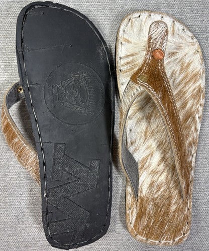 Handcrafted cowhide flip flops - flip,
