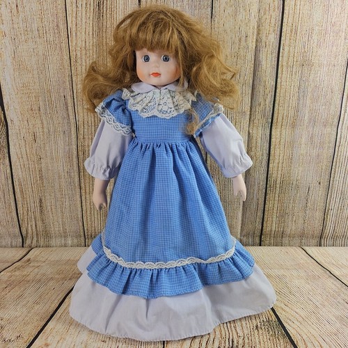 Porcelain doll with stand - porcelain,