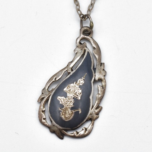 Sterling silver niello siam - sterling,