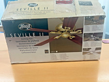 New - 44" Hunter Seville II Silver Celing Fan 24035 Air Con Summer Cool