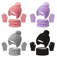 3-10Y Hat Scarf Gloves Set