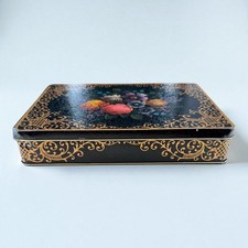 Vintage Floral Black & Gold