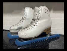 Edea Overture Womens Girls Figure leather Ice Skates Ice Skating 240-Uk 3.5(uk4)
