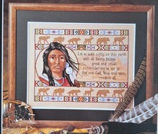 Walk Softly, Native American Design Cross Stitch Chart Booklet By Dimensions