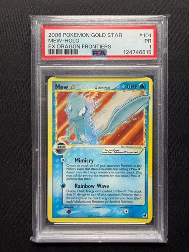Gold star mew 101 - psa, 1