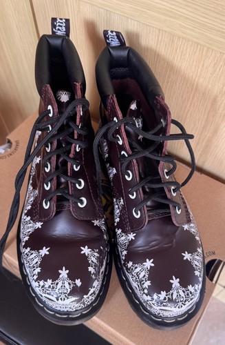 Marten boots burgandy - dr,
