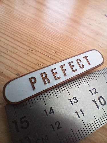 Vintage school prefect enamel - school,