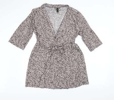 Marilyn Monroe Womens Purple Animal Polyester Blend A-Line Size S