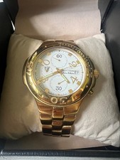 Aston Gerard Italian Collection Gold Plated Chronograph Watch Working