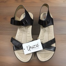 Unze London Black Shoes / Sandals - UK SIZE 6 -  Brand New