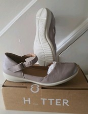 Hotter Lake Size 9 EEE (Extra Wide) Beige  Mary Jane  Shoes.