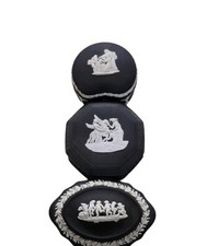 Vintage 3pc set Wedgwood Black