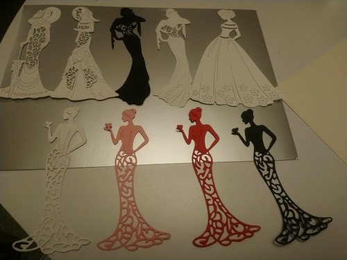 Lady die cuts - 9,