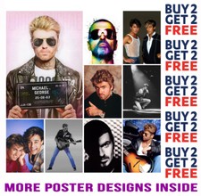 GEORGE MICHAEL WHAM POSTER ART PRINT A4 A3 SIZE - BUY 2 GET ANY 2 FREE