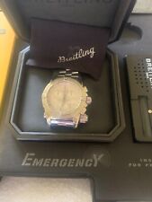2007 Breitling Emergency Mission Watch 45mm White Dial Full Set Recent Service