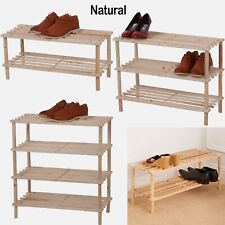  NATURAL WOODEN SLATED SHOE