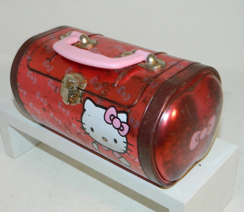 Hello kitty vintage metal tin - kitty,