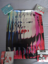MADONNA MDNA USA PROMO METALLIC POSTER LISTENING PARTY GIVEAWAY 2000 CELEBRATION