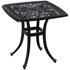 Outsunny cast aluminium bistro - aluminium,