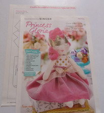 TOY SEWING PATTERN - PRINCESS DOLL - MAGAZINE PAGES