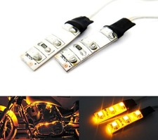 2x Amber 3 SMD LED Light Strip