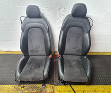 AUDI TT MK2 8J CONVERTIBLE 2011 HALF LEATHER FRONT SEATS BLACK #1A