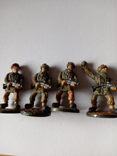 4 Off White Metal 35mm British Army Painted Wargame Figures
