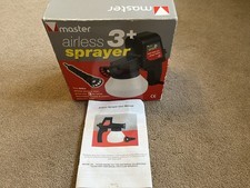 Master Airless 3+ Paint Sprayer – Complete with Accessories & Manual